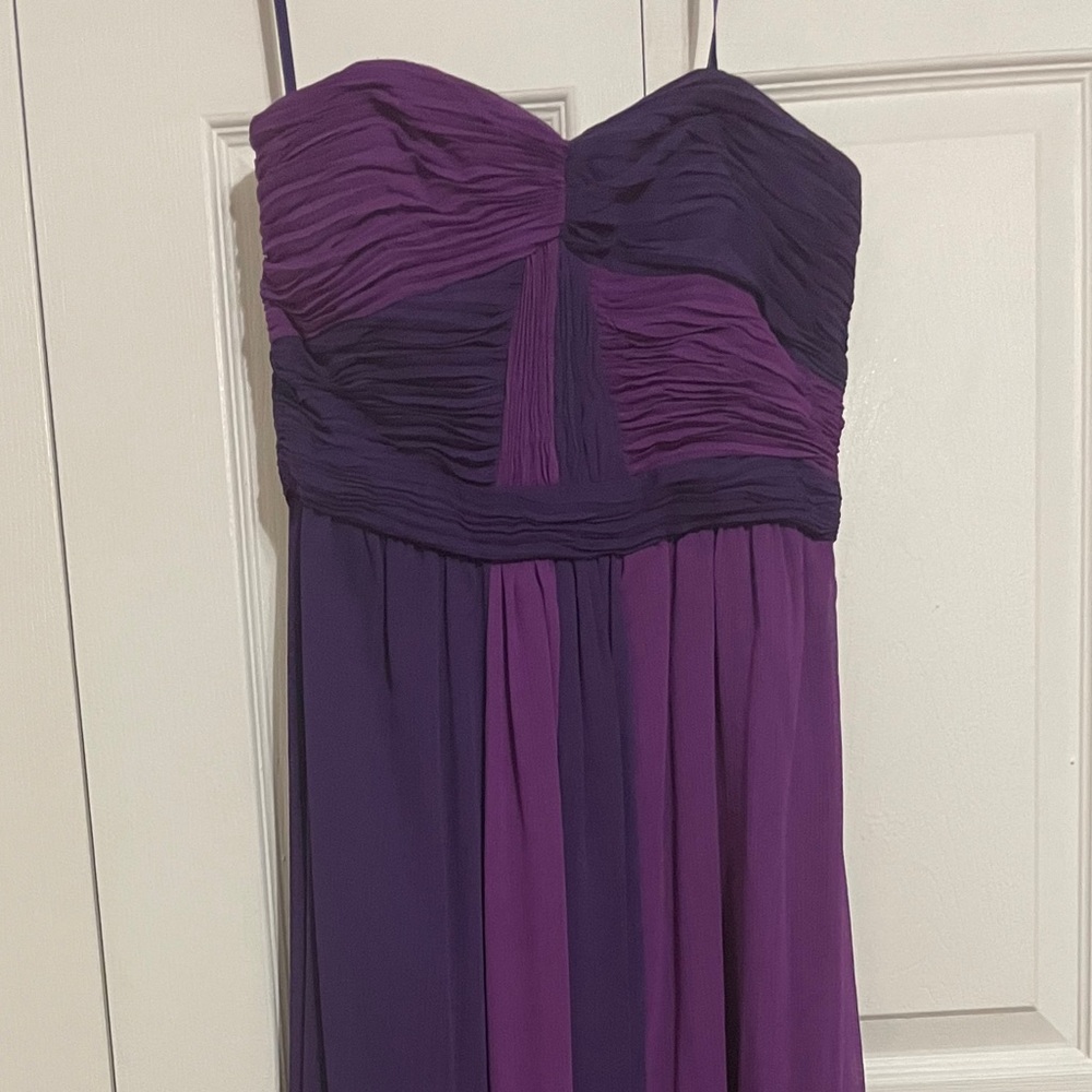 Max and Cleo strapless gown